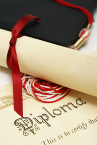 diploma and tassel